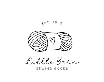 Custom Yarn Business Logo Design: Crochet, Knitting Shop Branding