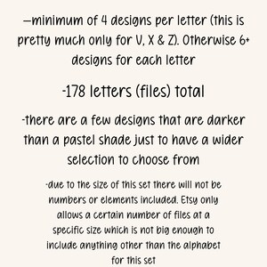 Retro Pastel Alphabet Set: PNG, SVG Letters for Sublimation, Clipart, T ...