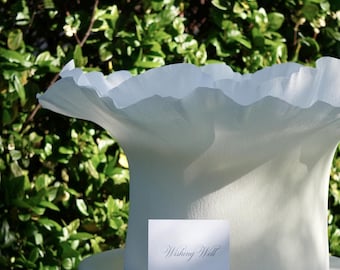 Pozo de los deseos para bodas, caja para tarjetas de boda, pozo de los deseos para fiestas de compromiso