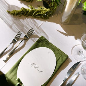 Menu owalne i kokardy