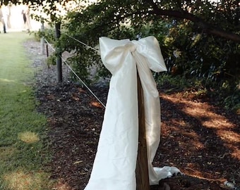 Lazo de tela grande, lazo de tela para boda, lazos de boda, decoración de boda, lazo
