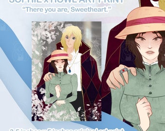 SOPHIE x HOWL Art Print | There You Are, Sweetheart | 3.5 inches x 5 inches | Fanart