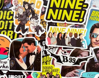 50 pegatinas aleatorias de Brooklyn Nine-Nine, divertidas pegatinas de memes para fans y coleccionistas, pegatinas impermeables para diario, álbum de recortes, amantes de la serie.