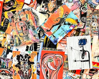 50PCS Modern Pop Art Sticker Pack, Colorful Abstract Portrait Stickers, Playful Urban Graffiti Stickers for Laptops, Water Bottles, Journals