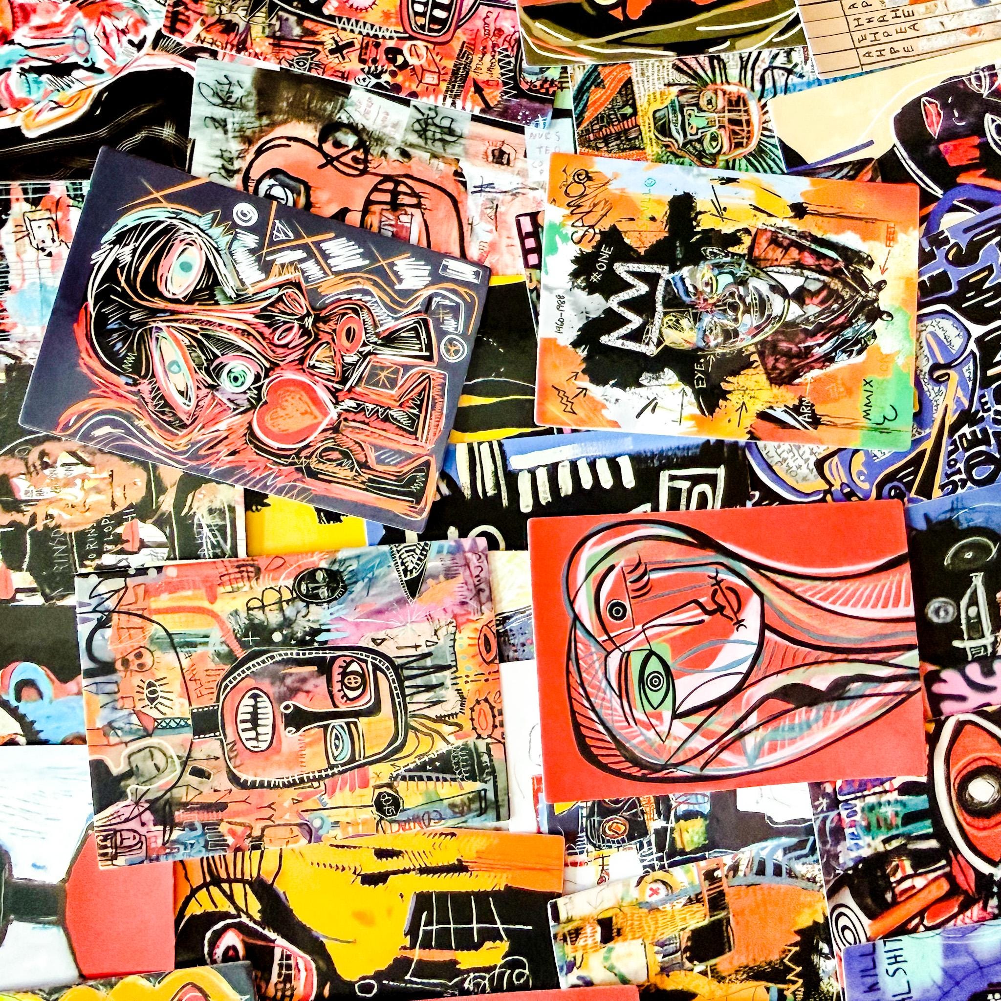 50PCS Modern Pop Art Sticker Pack, Colorful Abstract Portrait Stickers ...