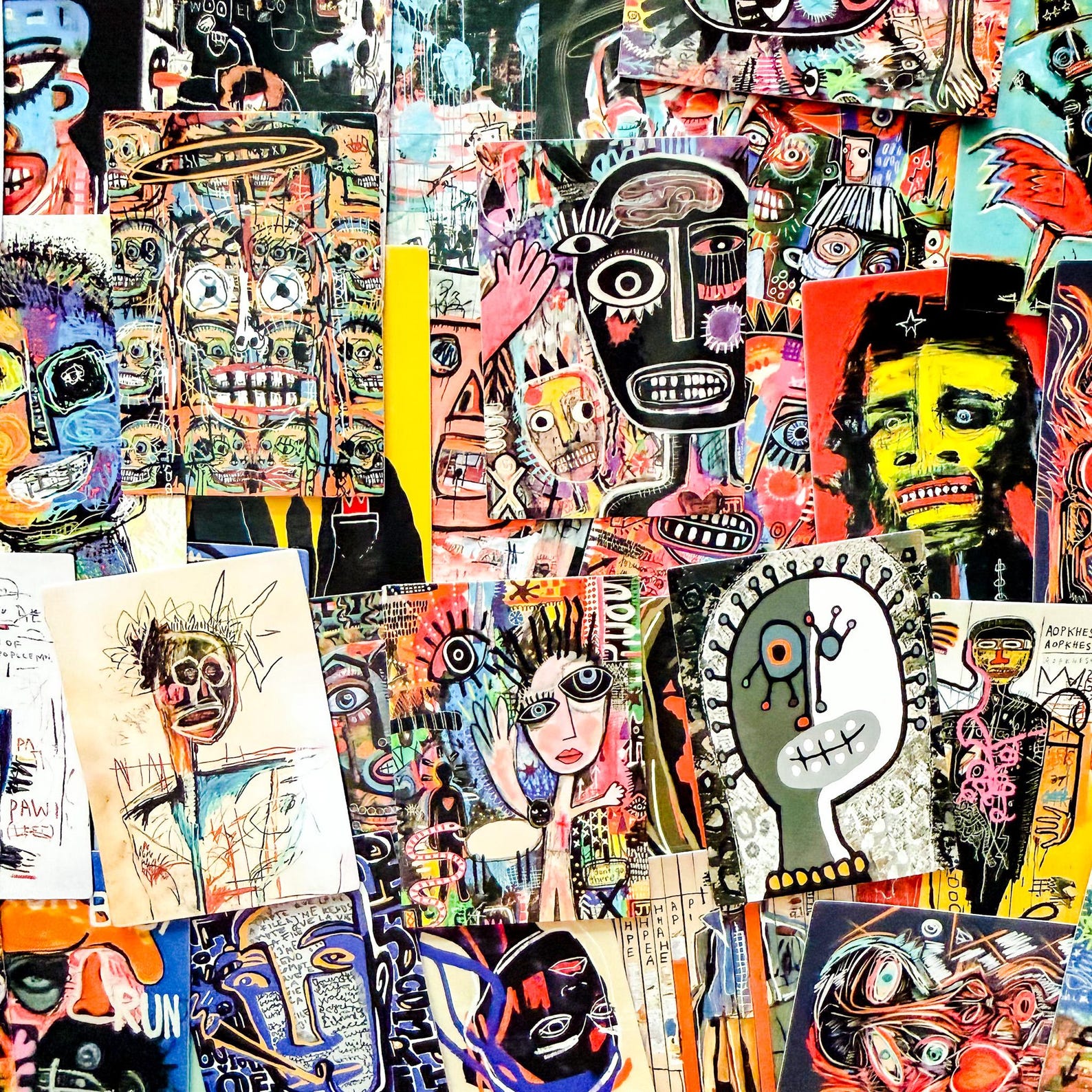 50PCS Modern Pop Art Sticker Pack, Colorful Abstract Portrait Stickers ...