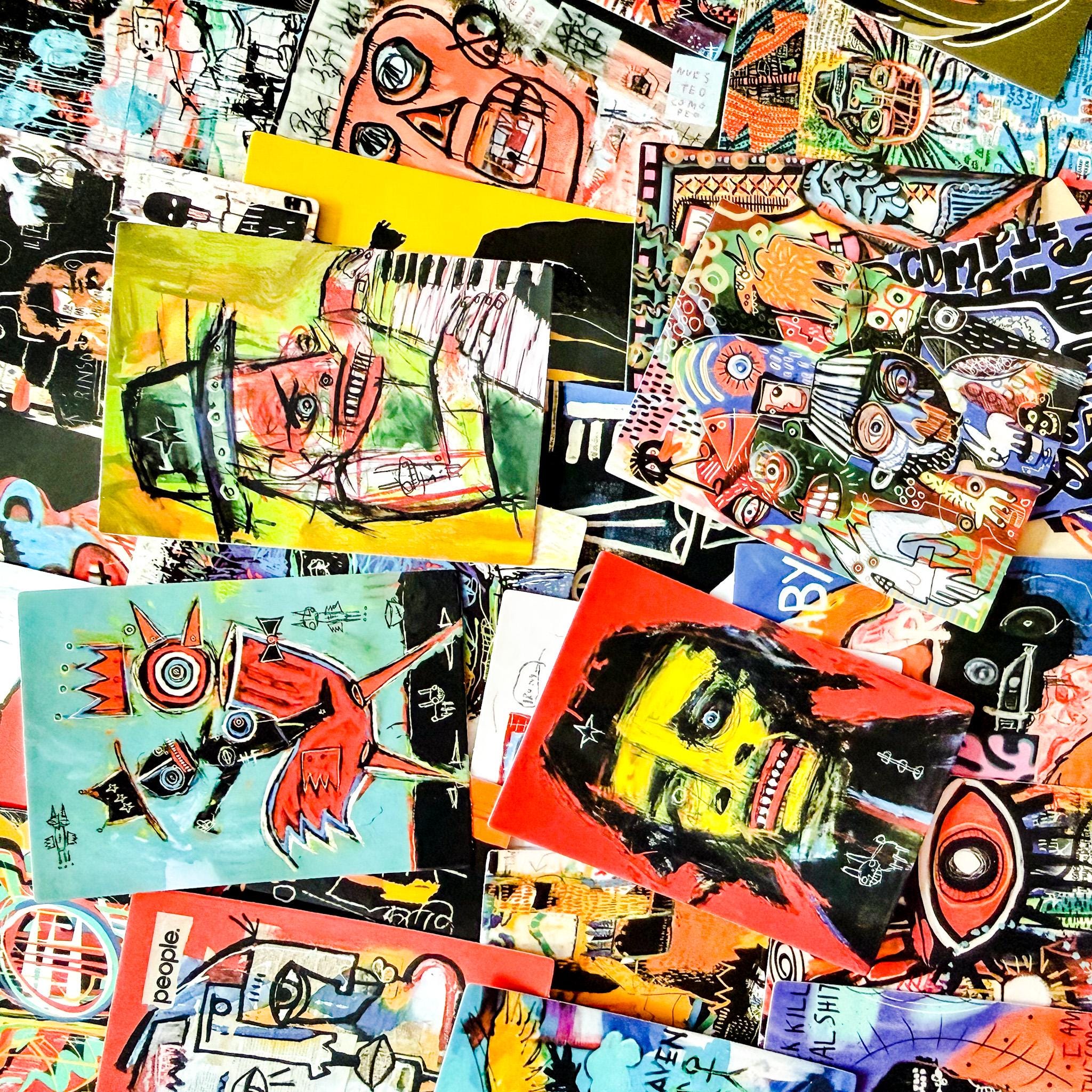 50PCS Modern Pop Art Sticker Pack, Colorful Abstract Portrait Stickers ...