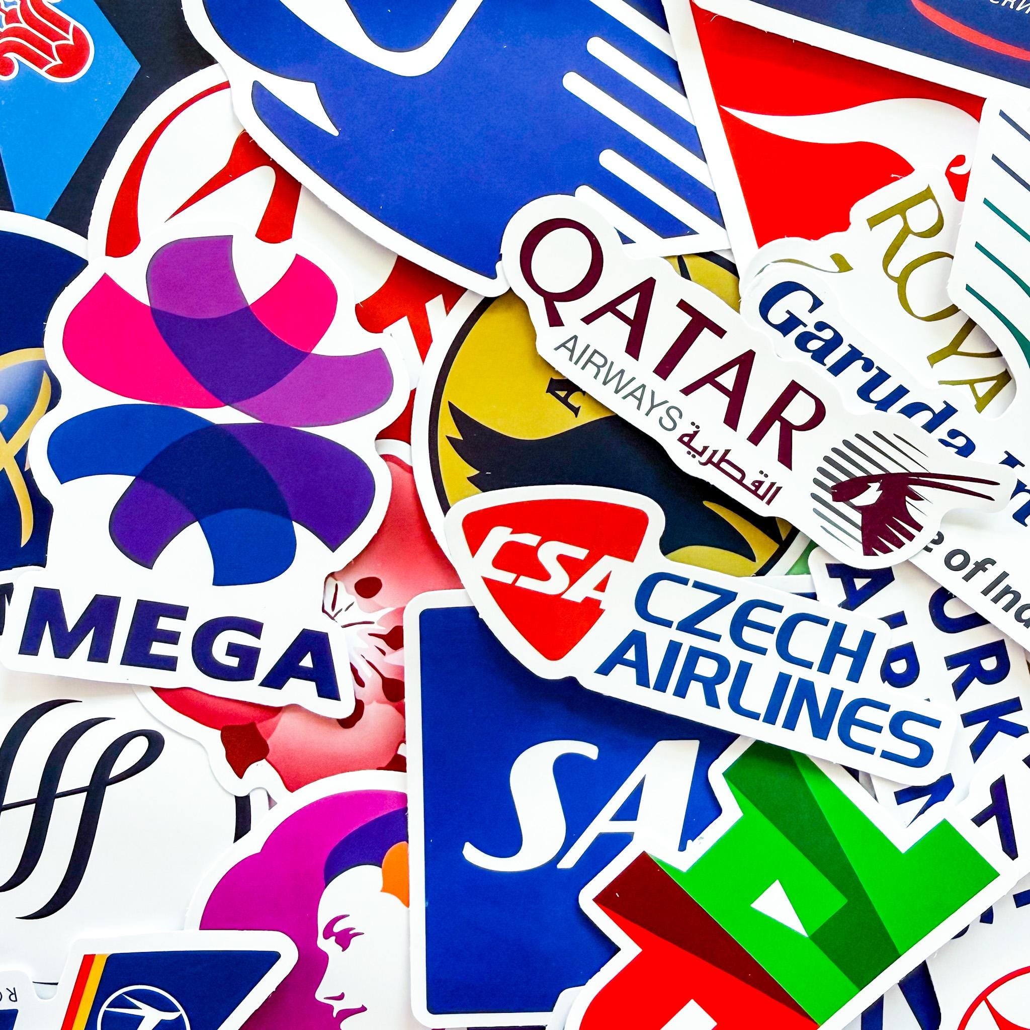 Airline Stickers - Etsy