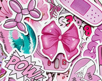 Pegatinas Téticas Rosas De 50 Piezas: Calcomanías De Vinilo Impermeabl Para - Foto 6