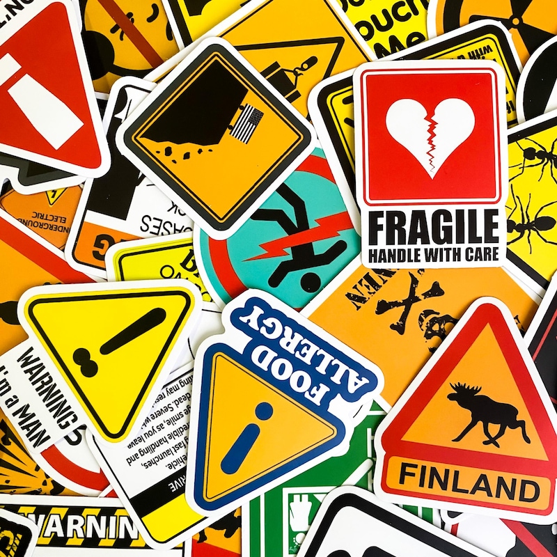 Humorous Warning Labels - Etsy