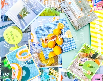 50 STKS esthetische zomerstickers, stickers tropisch strandfruit, stickers ijs en citroen, leuke reisdagboekstickers voor laptop, Kindle
