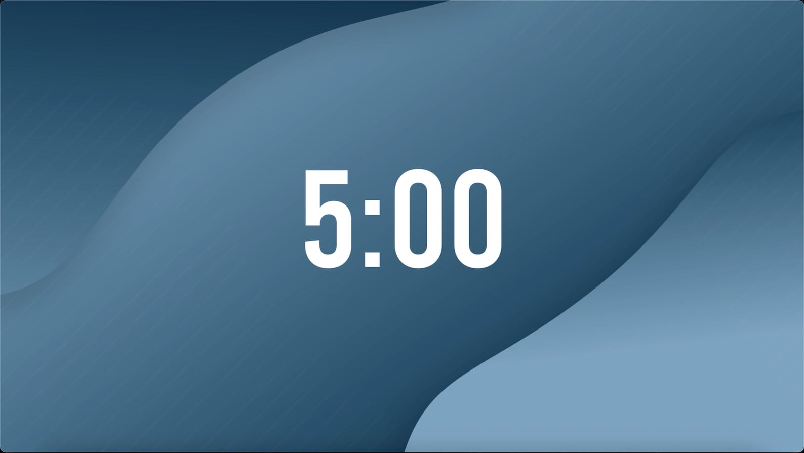 5-minute Countdown Timer Ocean Blue (animated Background) | Church or ...