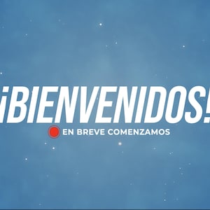 Bienvenidos! En Breve Comenzamos (Gráfico Animado) En bucle