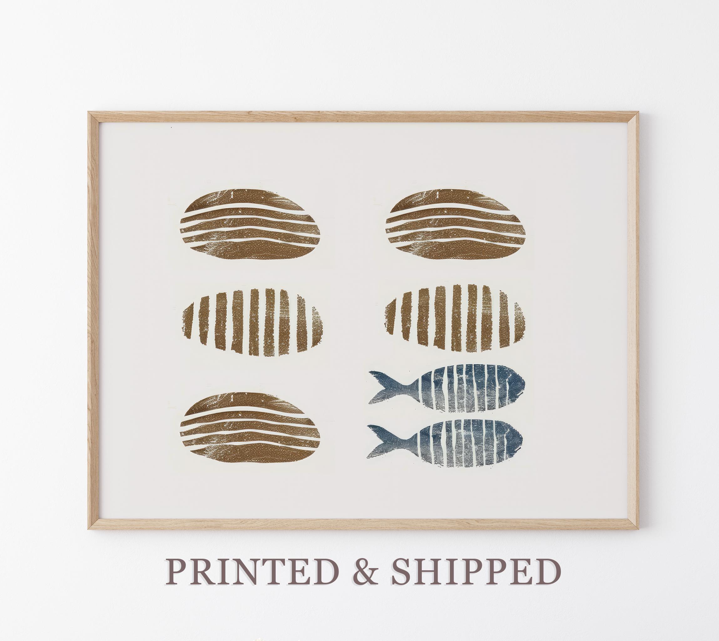 5 Loaves of Bread 2 Fish Sketch Print | Jesus Feeds the 5000 | Feeding the 5000 | Jesus Art | Bible Wall Art | Christian Faith | MJF3