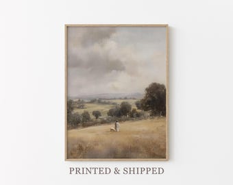 Vintage The Lord is my Shepherd Oil Painting Print | Jesus Leaves 99 | Christian Art | Jesus Christ Art | Modern Christian Painting | VTL3