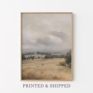 Vintage The Lord is my Shepherd Oil Painting Print | Jesus Leaves 99 | Christian Art | Jesus Christ Art | Modern Christian Painting | VTL4