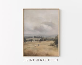 Vintage The Lord is my Shepherd Oil Painting Print | Jesus Leaves 99 | Christian Art | Jesus Christ Art | Modern Christian Painting | VTL4