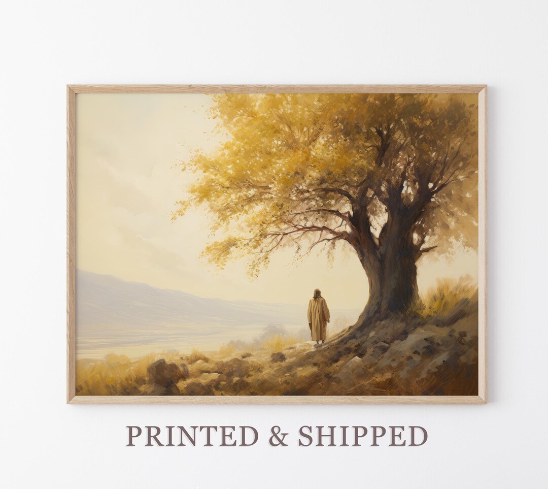 Vintage Parable of the Mustard Seed Oil Painting Print | Faith as Small ...