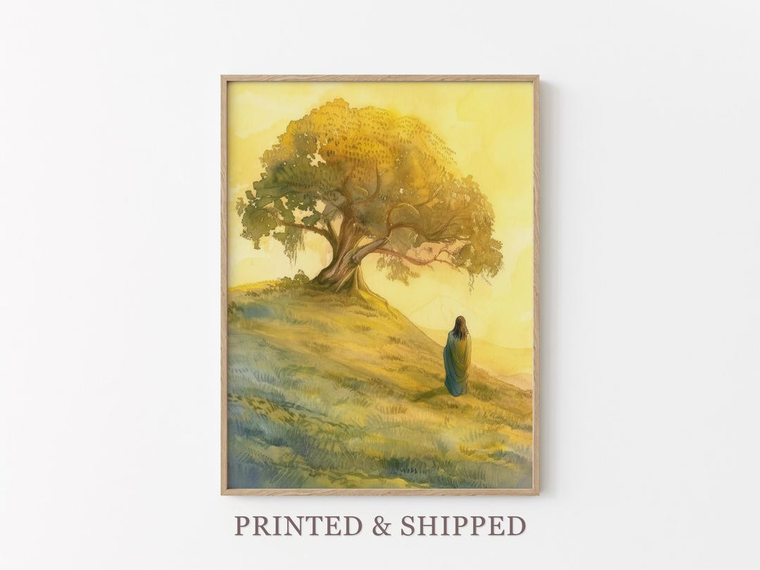 Watercolour Parable of the Mustard Seed Oil Painting Print | Faith as ...