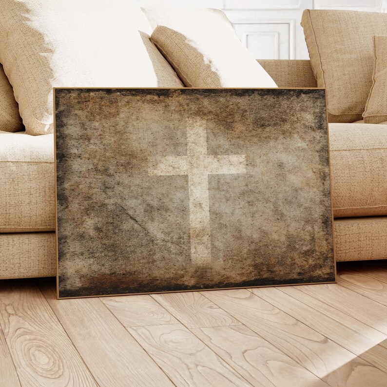 rustic-cross-painting-print-religious-abstract-wall-art-christian