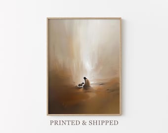 Jesus Leaves The 99 Watercolor Painting | Parable of The Lost Sheep Print | Good Shepherd | Religious Gift | Home Decor | JLT3
