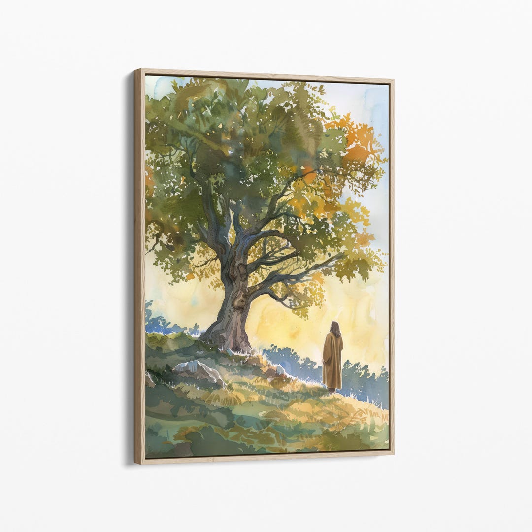 Watercolour Parable of the Mustard Seed Oil Painting Canvas Print ...