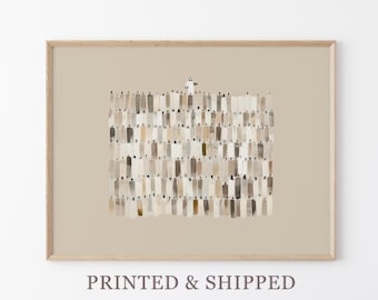 Minimalistic Jesus Feeds the 5000 Sketch Print | 5 Loaves of Bread 2 Fish | Feeding the 5000 | Jesus Bible Wall Art | Christian Faith | MJF1