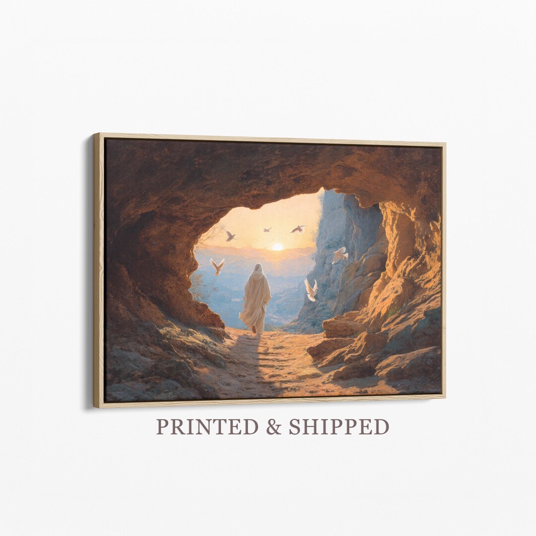 Empty Tomb Painting Canvas Print | Jesus Resurrection Art | Christian ...