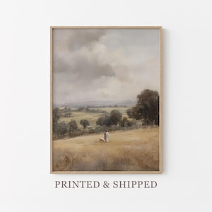 Vintage The Lord is my Shepherd Oil Painting Print | Jesus Leaves 99 | Christian Art | Jesus Christ Art | Modern Christian Painting | VTL3