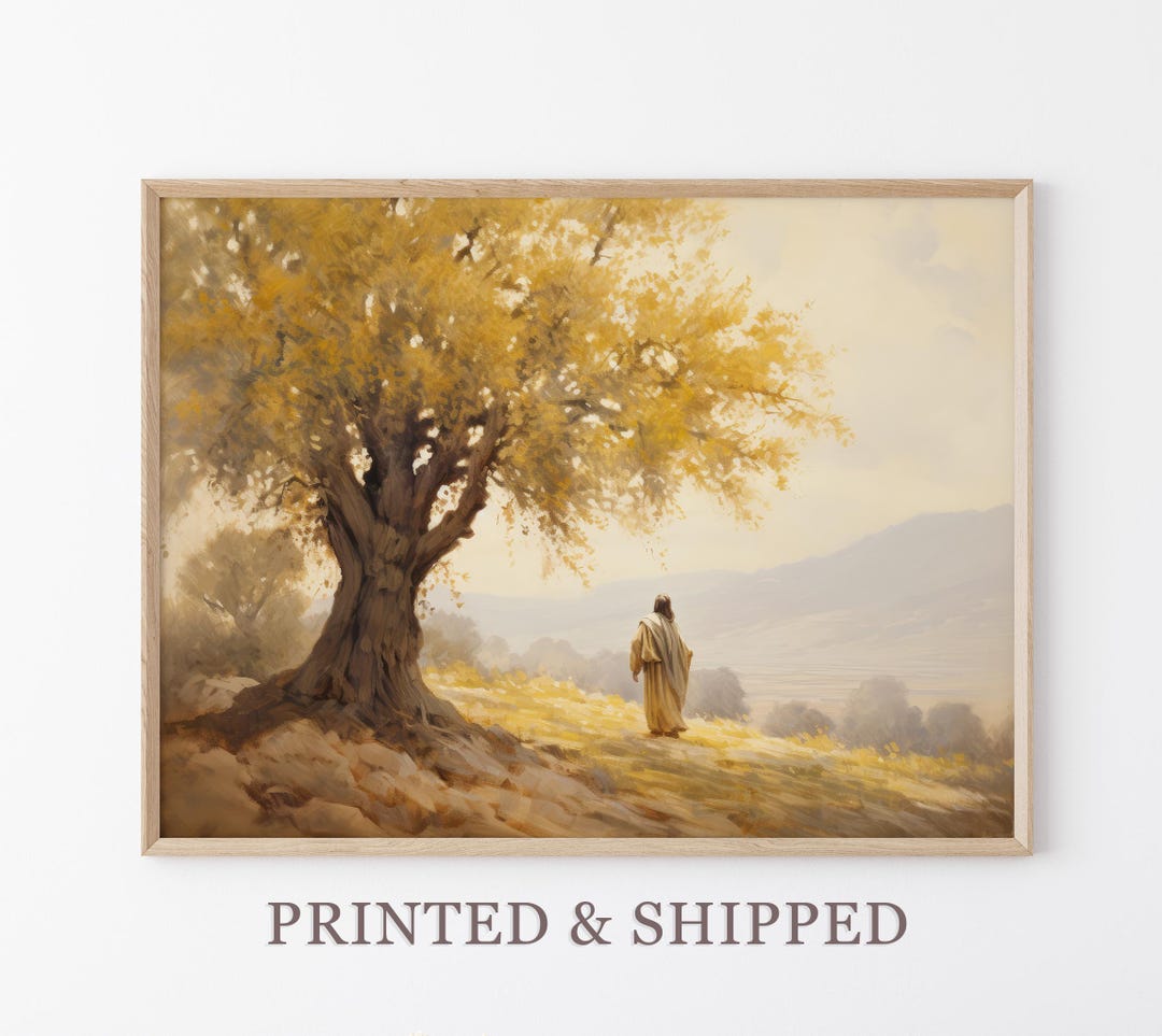 Vintage Parable of the Mustard Seed Oil Painting Print | Faith as Small ...