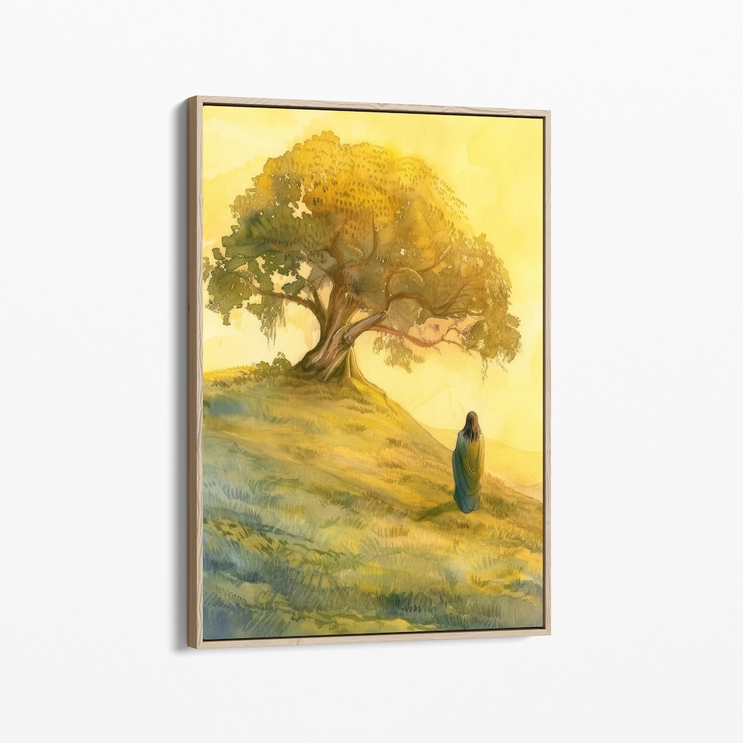 Watercolour Parable of the Mustard Seed Oil Painting Canvas Print ...