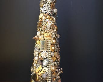 Vintage jeweled tree