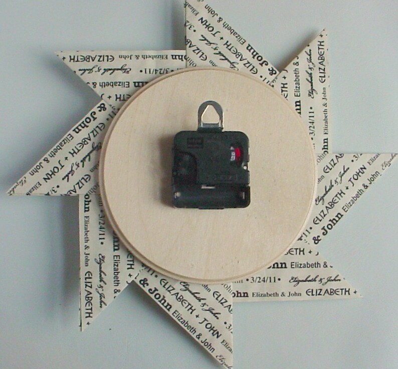 Personalized 1st Anniversary Gift Custom Origami Clock Etsy