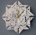 Memorable 1st Anniversary Gift - Love Origami Clock - Paper 1st Anniversary Gift - Large 