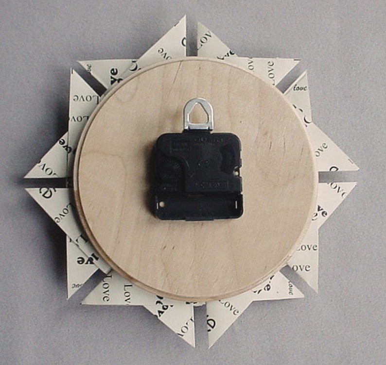 Memorable 1st Anniversary Gift, Paper 1st Anniversary Gift, One Year Anniversary, Anniversary Gift For Him Love Origami Clock image 3
