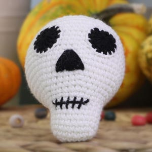Skull Crochet Amigurumi Pattern - Easy Halloween Project for Fun Decor and Creative Gift Ideas to Spookify Your Celebrations This Season