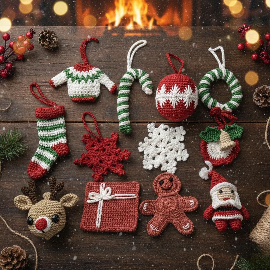 40 Free Christmas Crochet Patterns – Creative Projects 10 12 in 1 Christmas Ornaments Crochet Pattern Bundle