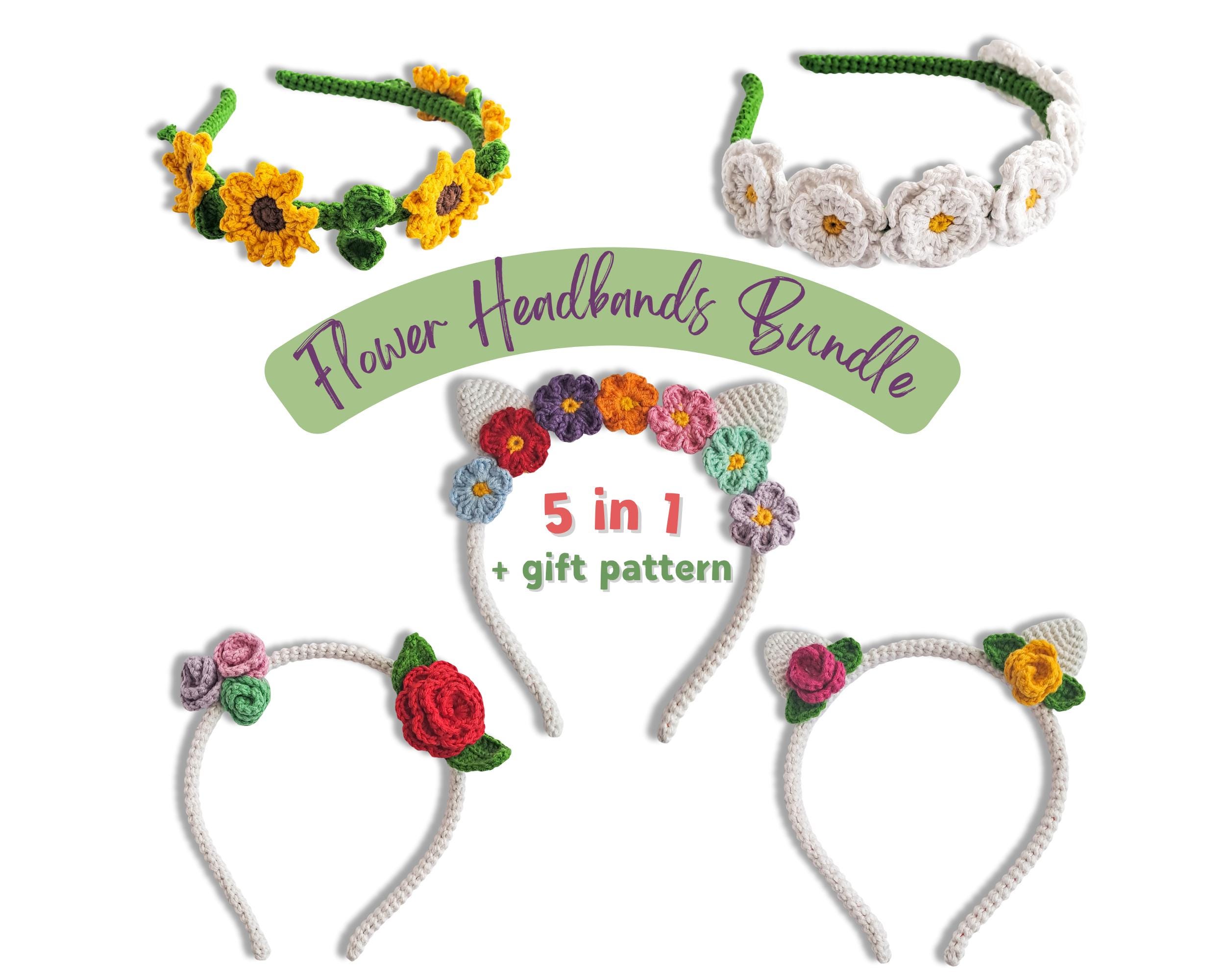 New: Bundle floral spring headbands Floral Knot Headbands | Floral Headbands | Twine and Love main image 4