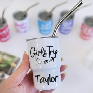 Girls Trip 3oz Shot Glass,21st Birthday,Custom Mini Tumbler,Bachelorette Party,Bridesmaid Gifts,Bridal Party,Galentine&#39;s Day gift