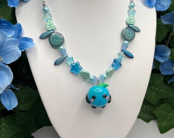Collana Stardew Valley, gioielli da giocatore, collana Junimo, collana Farming Sim, collana di perline, collana con ciondolo
