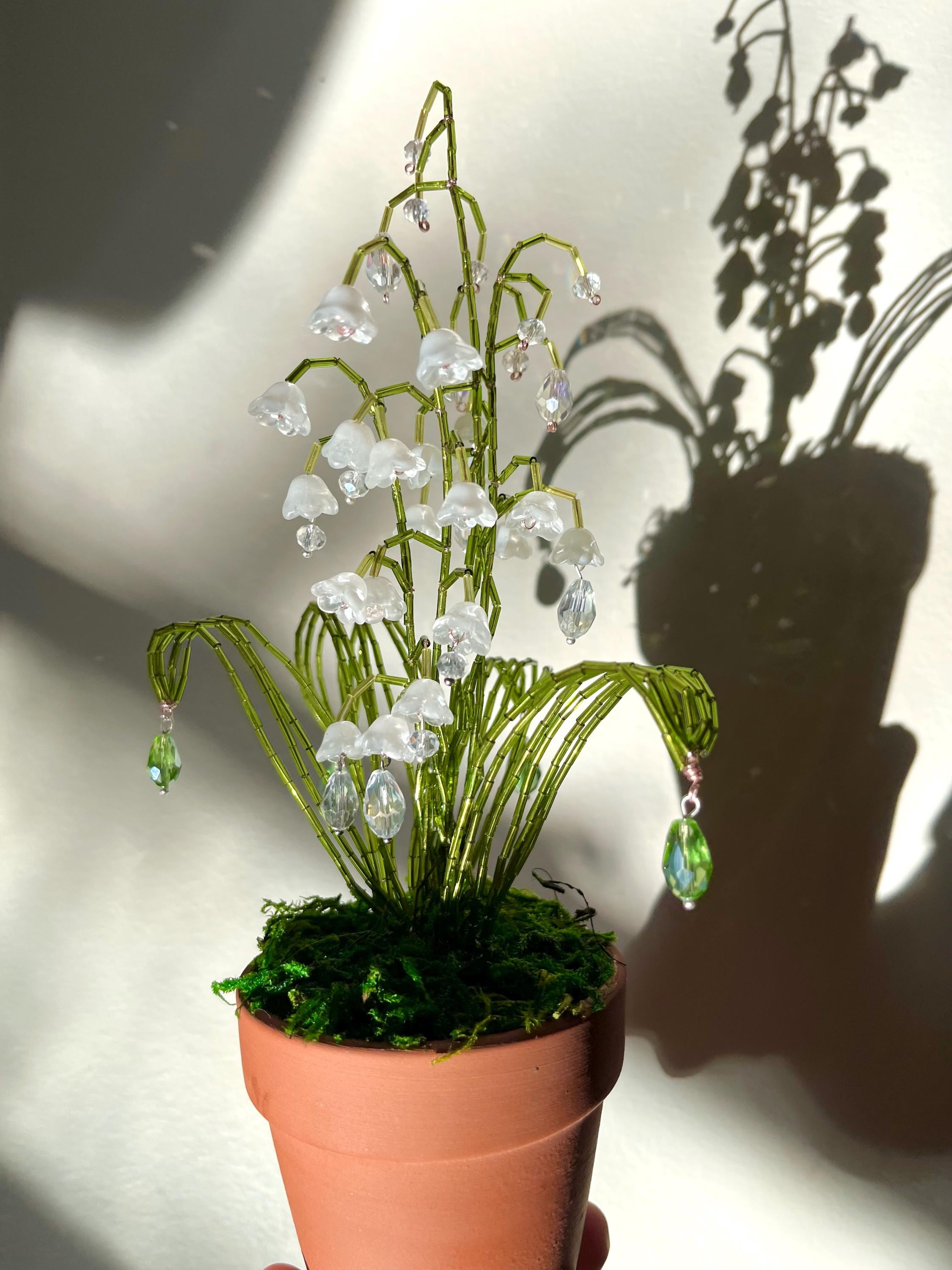 Beaded Lily of the Valley, Plant Decor, Bouquet - Etsy