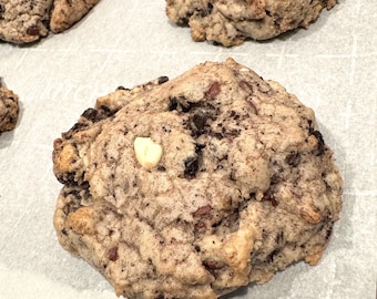 Chunky Cookies, Cookies & Creme Cookies, zachtgebakken lekkernij
