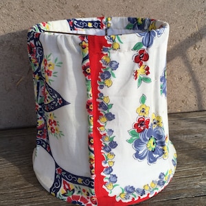 Handmade Lampshade from Vintage Handkerchiefs  by Stephanie Barnes-Barneche Design