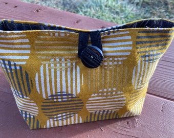 Reversible Clutch with Vintage Buttons by Stephanie Barnes -Barneche Design