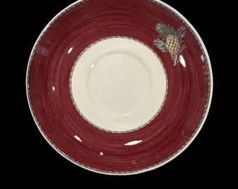Wedgwood Sarah's Garden rode kerstschotel - Made in England