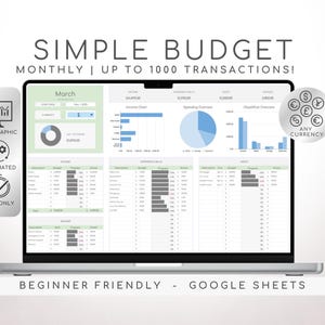 Budget Planner Google Sheet Monthly Budget Spreadsheet Paycheck Tracker Template Simple Weekly Financial Planner Beginners Biweekly 2025