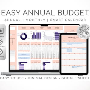 Annual Monthly Budget Spreadsheet Google Sheets Planner Template Monthly Budget Planner Family Couple Budget Tracker weekly Calendar 2025