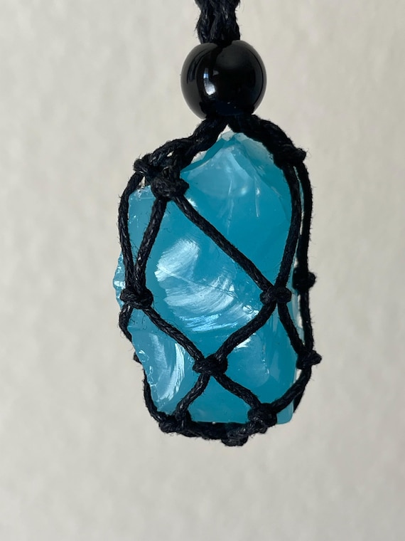 Andara crystal Sky Blue+White Stone holder