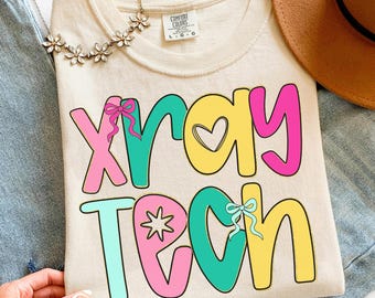 Comfort Colors Xray Tech T-Shirt, Radiology Shirts, Radiology Technician Gift