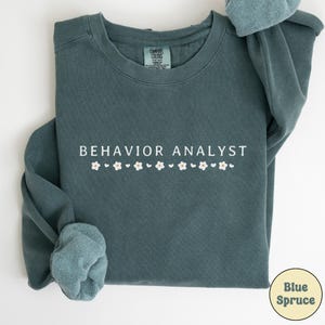 Comfort Colors Behavior Analyst-sweater, BCBA-ronde hals
